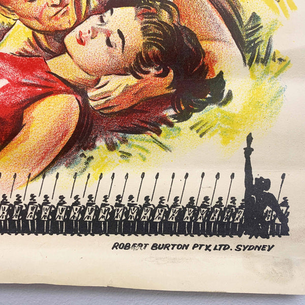 Australian original daybill movie poster - Stanley Kubrick's 'Spartacus' 1961