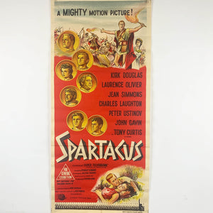 Australian original daybill movie poster - Stanley Kubrick's 'Spartacus' 1961