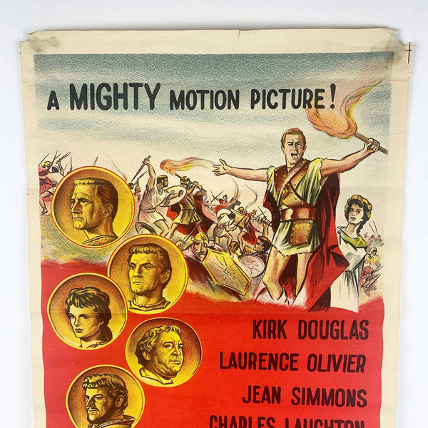 Australian original daybill movie poster - Stanley Kubrick's 'Spartacus' 1961