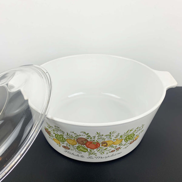 Corningware ovenware set - L'Echalote La Marjolaine casserole and Le Persil pan