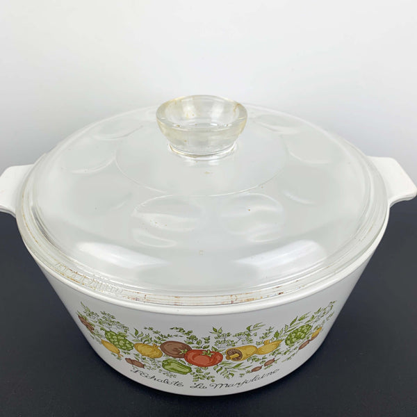 Corningware ovenware set - L'Echalote La Marjolaine casserole and Le Persil pan