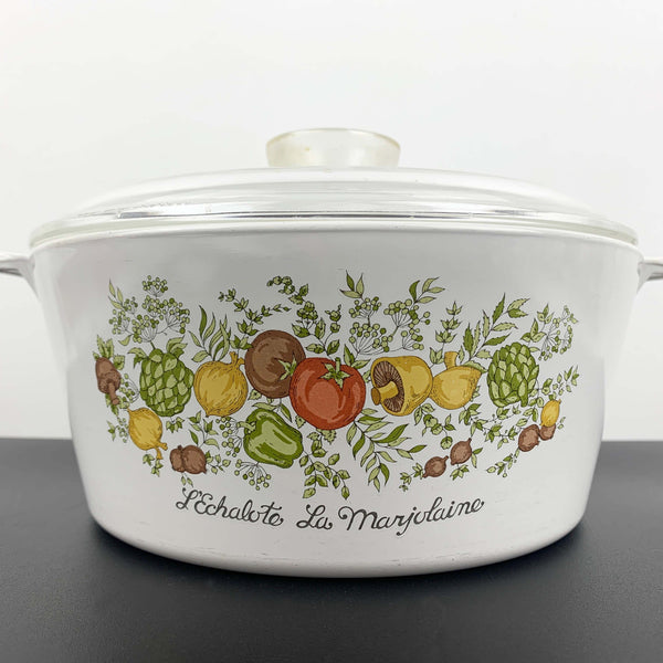 Corningware ovenware set - L'Echalote La Marjolaine casserole and Le Persil pan