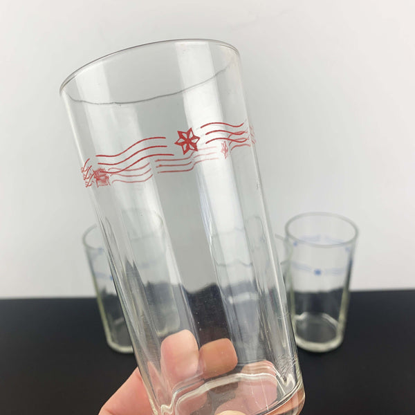Australian Pyro wave pattern glassware - Set of 4