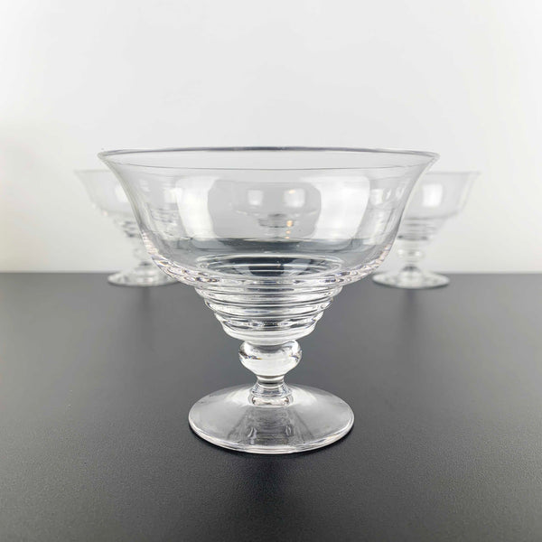 Stuart Crystal Stratford ring footed dessert bowl - Set of 4