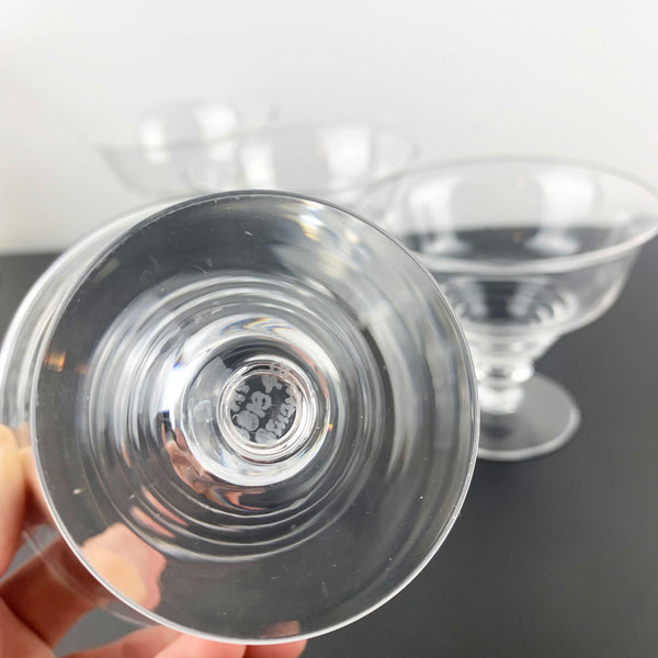 Stuart Crystal Stratford ring footed dessert bowl - Set of 4