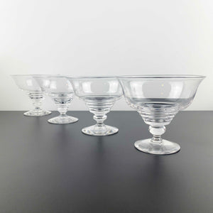 Stuart Crystal Stratford ring footed dessert bowl - Set of 4