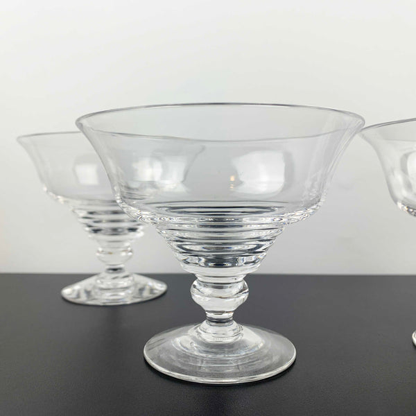 Stuart Crystal Stratford ring footed dessert bowl - Set of 4
