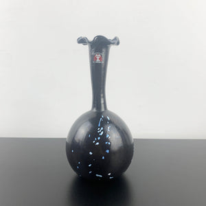 Speckled bulb style bud vase by Studiolasi, Finland