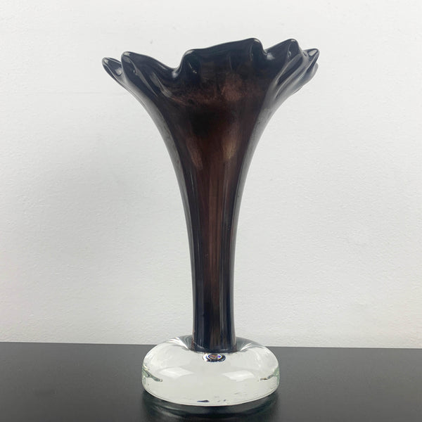 Freeform art glass bud vase by Studiolasi Finland