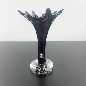 Freeform art glass bud vase by Studiolasi Finland