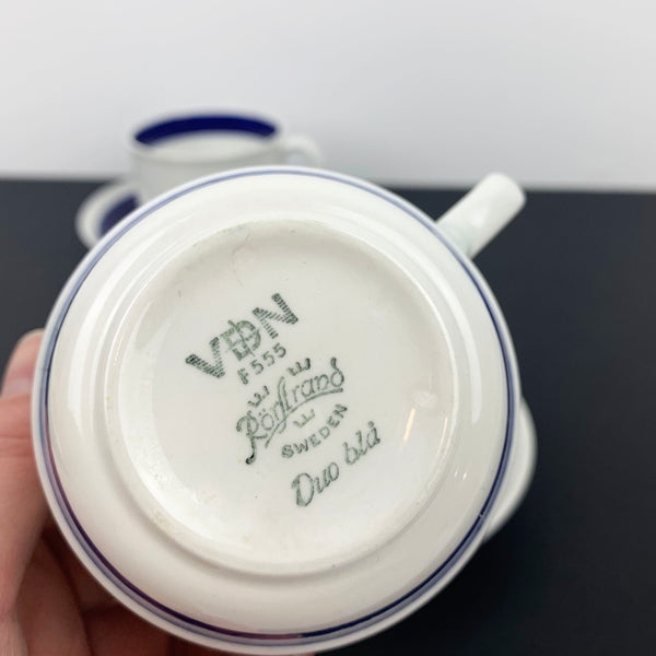 Rorstrand 'Duo Bla' (Blue) coffee duos makers stamp