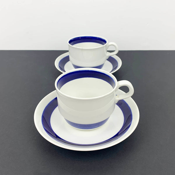 Rorstrand 'Duo Bla' (Blue) collectible coffee duos 