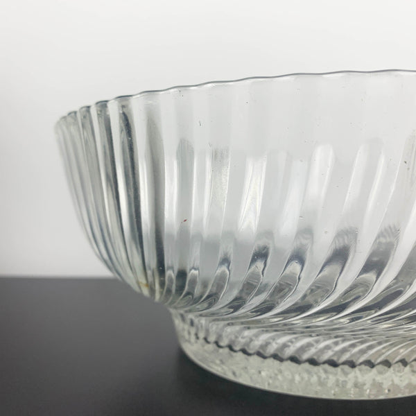 Swirl Pattern Large Footed Serving Bowl