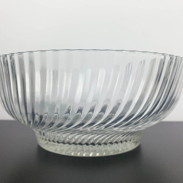 Swirl Pattern Large Footed Serving Bowl