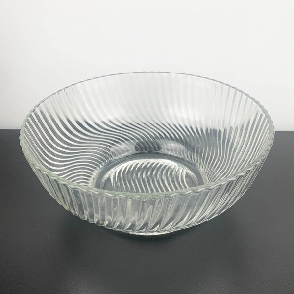 Swirl Pattern Large Footed Serving Bowl