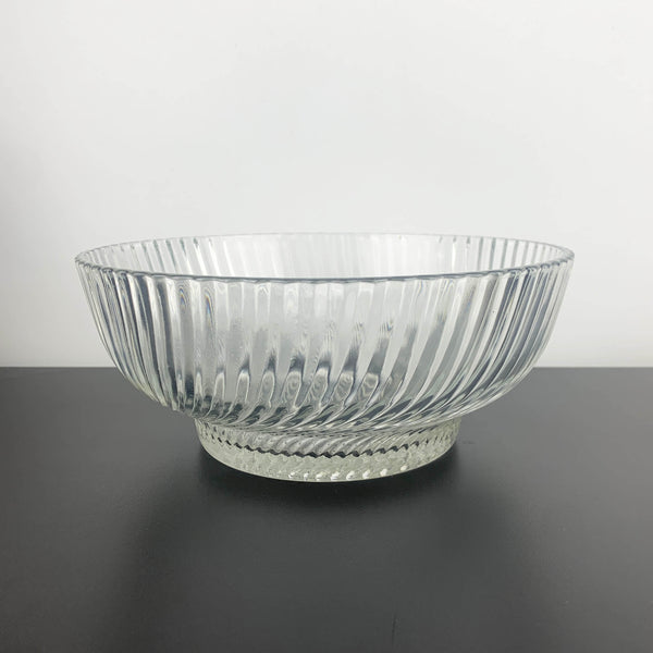 Swirl Pattern Large Footed Serving Bowl