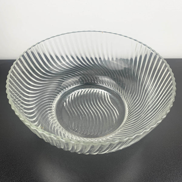 Swirl Pattern Large Footed Serving Bowl
