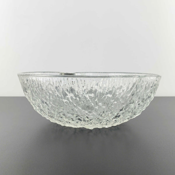Large apple shaped glass bowl