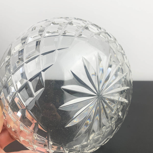 Bohemia Crystal Diamond Cut Traditional Salad Bowl