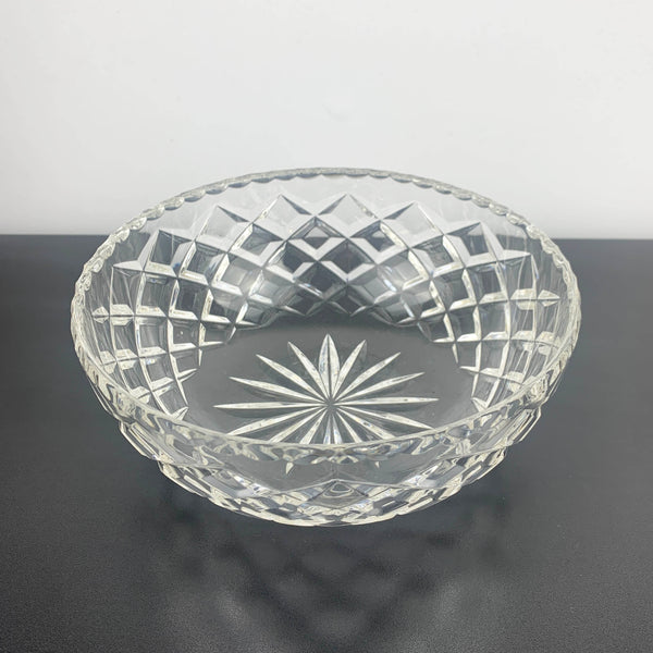 Bohemia Crystal Diamond Cut Traditional Salad Bowl