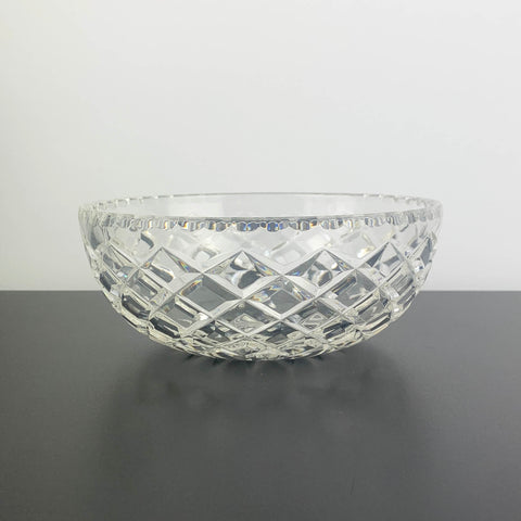Bohemia Crystal Diamond Cut Traditional Salad Bowl