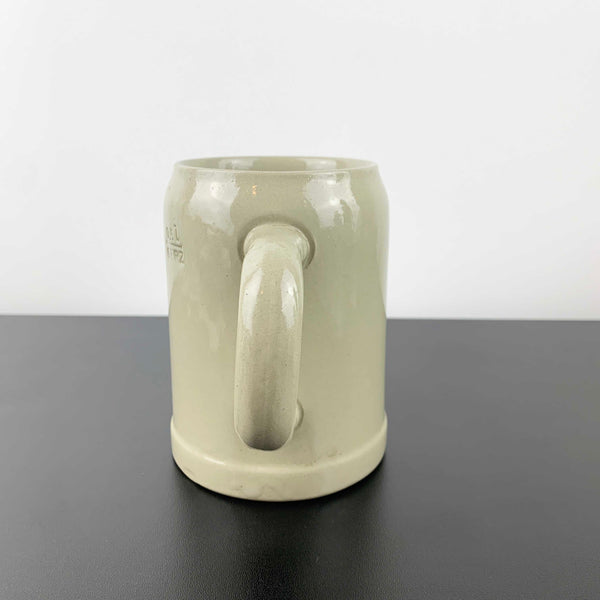 Tuborg Beer large West German pottery beer stein with handle