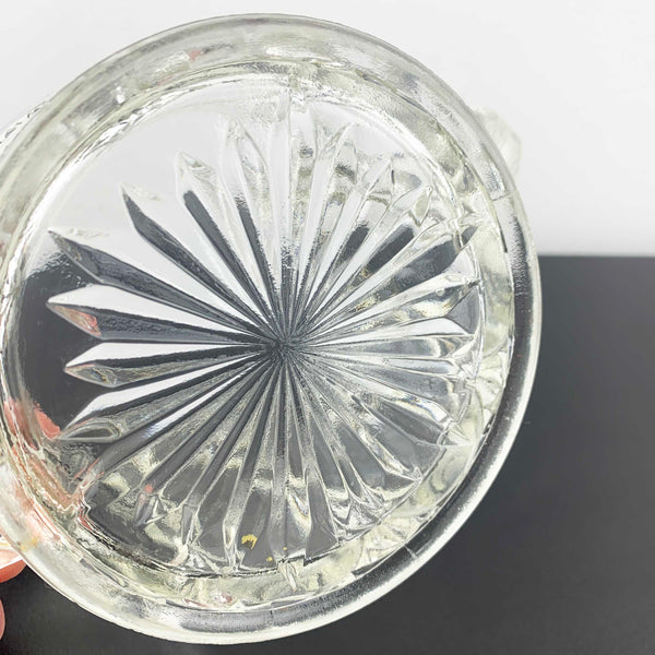 Crown Crystal twin handled open sugar bowl c.1920's