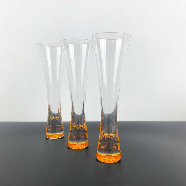Veuve Clicquot promotional 'Trendy' champagne flute - Set of 3
