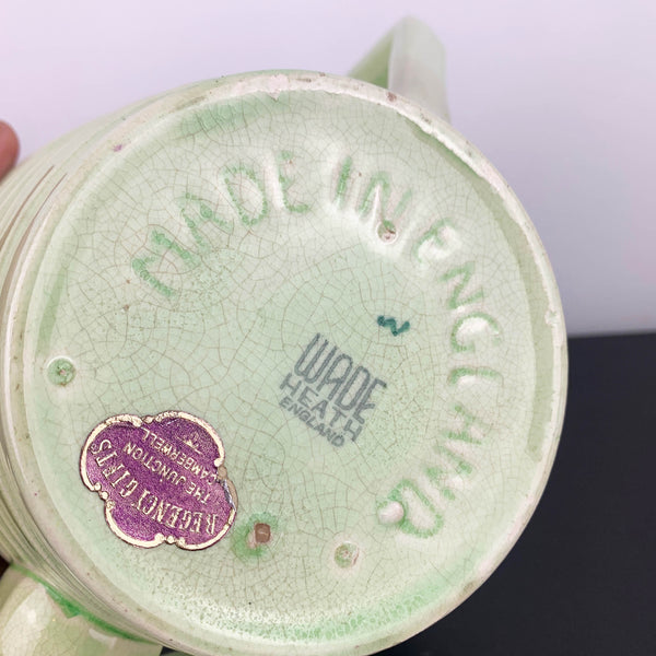 Wade Heath Green Floral Art Deco Teapot