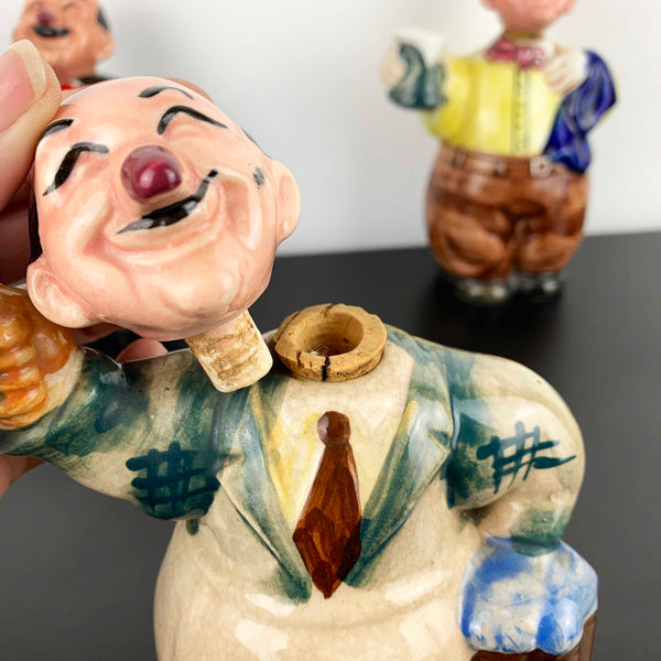Mid century ceramic Italian waiter decanters - Sold separately