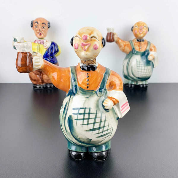 Mid century ceramic Italian waiter decanters - sold separately