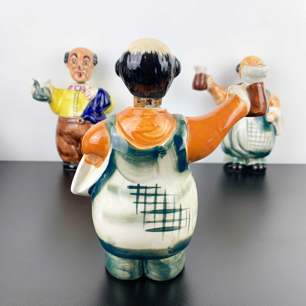 Mid century ceramic Italian waiter decanters - sold separately