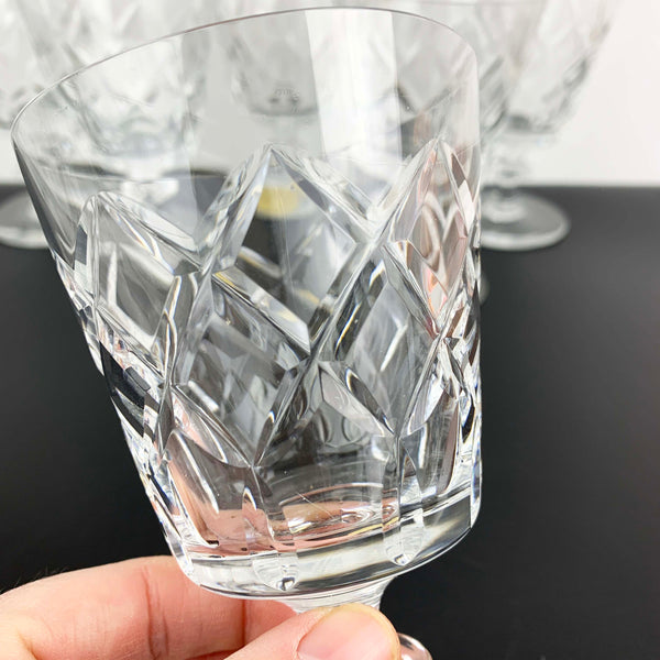 Webb Corbett white wine glass/goblet - Set of 6