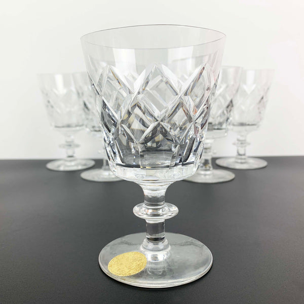 Webb Corbett white wine glass/goblet - Set of 6