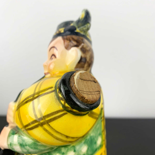 Scottish bagpipe player novelty 'Wee Scotch' decanter