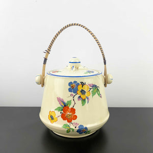Wilkinson Honeyglaze art deco ceramic biscuit barrel