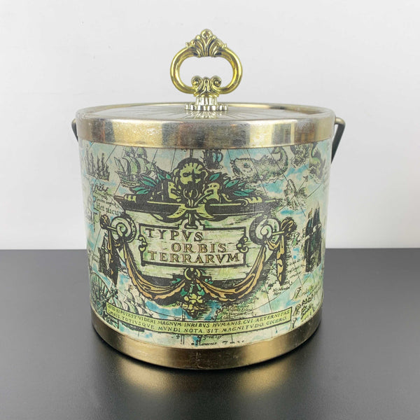 'Typus Orbis Terrarum' World Map ice bucket