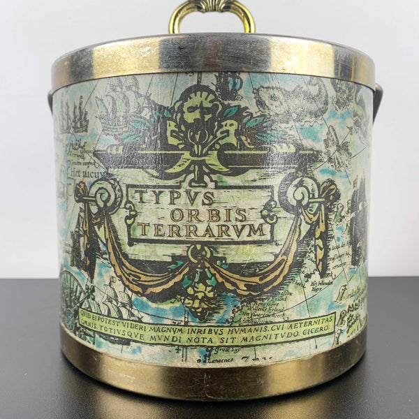 'Typus Orbis Terrarum' World Map ice bucket