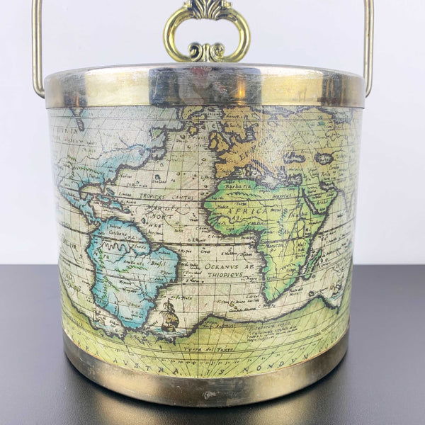 'Typus Orbis Terrarum' World Map ice bucket