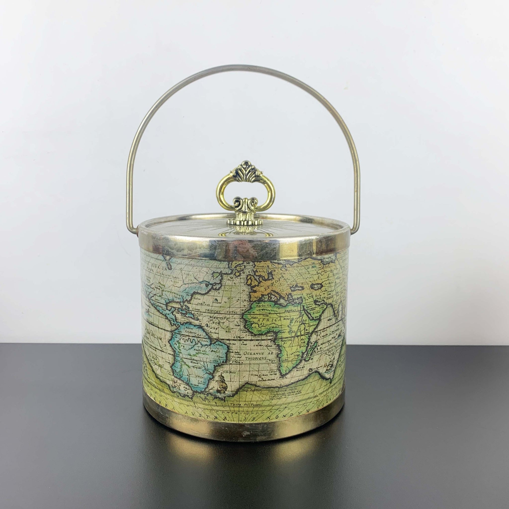 'Typus Orbis Terrarum' World Map ice bucket
