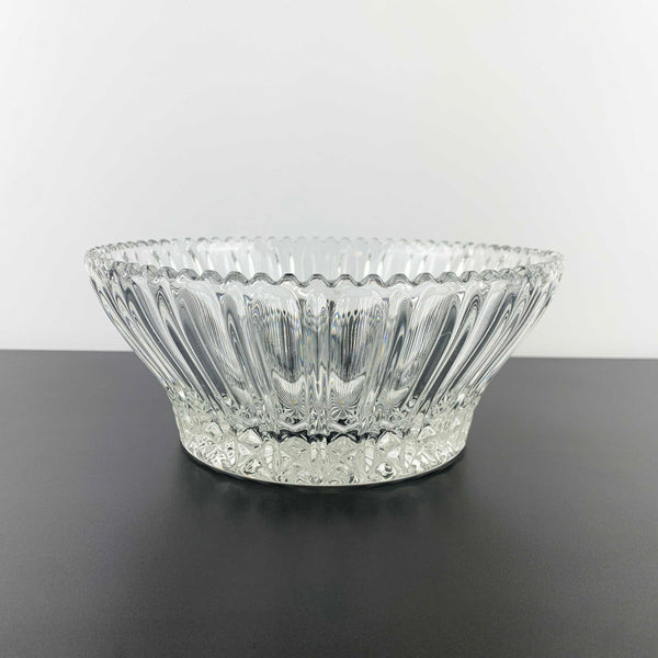 Zajecar Crystal crystal bowl with ripple 'Louvre' design