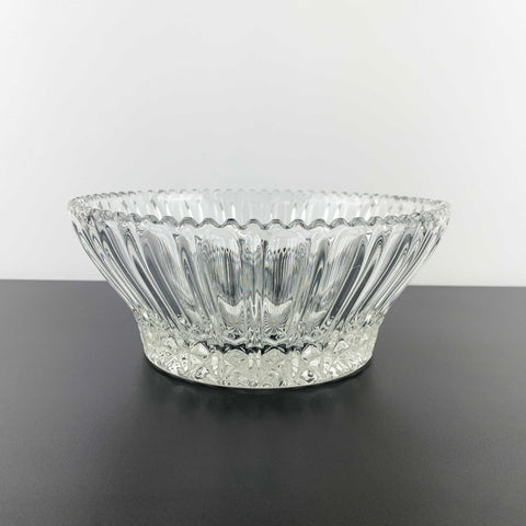 Zajecar Crystal crystal bowl with ripple 'Louvre' design