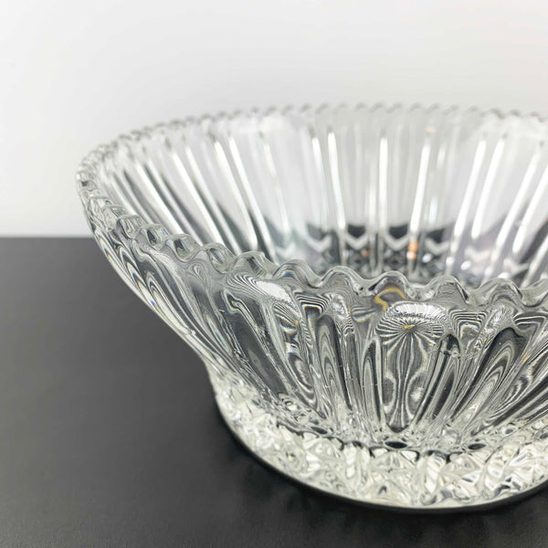 Zajecar Crystal crystal bowl with ripple 'Louvre' design