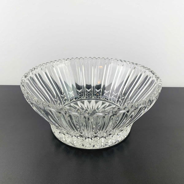 Zajecar Crystal crystal bowl with ripple 'Louvre' design