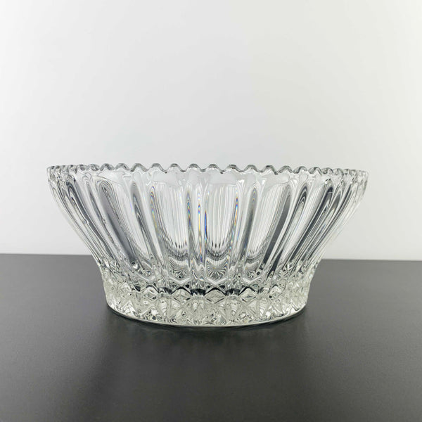 Zajecar Crystal crystal bowl with ripple 'Louvre' design