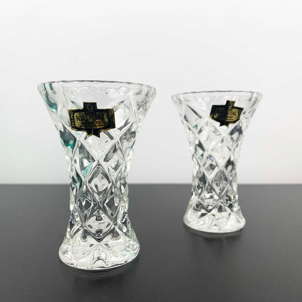 Zajecar Crystal Dressing Table Bud Vases - Set of 2