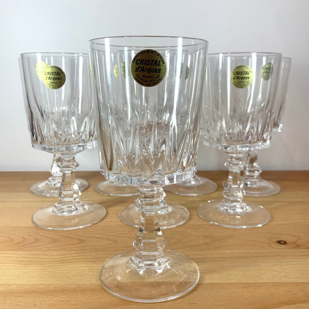 Cristal D'Arques 'Louvre' wine glasses